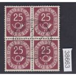 Bund 1951, Mich.-Nr.:  131 gestempelt 4er.-Block