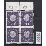 Bund 1959, Mich.-Nr.: 306 gestempelt 4er-block   Mi. 500,00