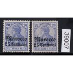 DAP Marokko 1906, Mich.-Nr.: 37 a+c *