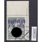 Sudetenland Karlsbad, Mi.-Nr.   56  gestempelt  geprüft