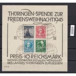 SBZ  1945 Mi.-Nr.:  Block 2 x gestempelt geprüft  Attest  lesen