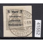 Abstimmung. Marienwerder 1920, Mi.-Nr. 23 B I a s gestempelt  geprüft