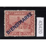 Saargebiet 1922 Mi. Nr.11 I  ** (Dienstmarken)