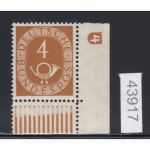 Bund 1951, Mich.-Nr.: 124 ** DZ 4 Eckrand