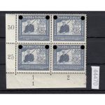 DR 1938, Mich.-Nr.: 669 ** Eckrand  4er.-Block  Formnummer 1