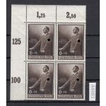 DR 1939, Mich.-Nr.: 701 ** Eckrand  4er.-Block