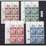 DR 1935, Mich.-Nr.: 565-568 ** Eckrand 4er.-Block