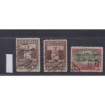 Österreich, Firmenlochungen, Perfins  152  154