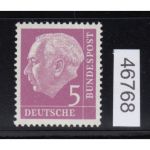 Bund 1954, Mich.-Nr.:R 179 xw ** glatter gummi   (gr.-nummer) geprüft