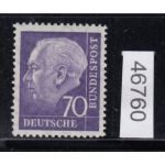 Bund 1957, Mich.-Nr.:R 263 w ** WZ Z  (glatter gummi)
