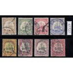 Kolonien Dt. Ostafrika 1905, Mich.-Nr.: 22-29 gestempelt