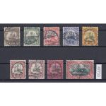 Kolonien Dt. Ostafrika 1905, Mich.-Nr.: 30-39 gestempelt  teil geprüft