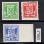 Guernsey, Mi.-Nr. 1-3 **