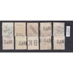 Deutsches Reich, Firmenlochungen, Perfins  Reichspost