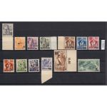 Saarland 1947 Mi. Nr. 226-38 I ** ( + Plattenfehler)  Urdruck geprüft  Attest