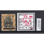 Saargebiet 1920 Mi. Nr.  9 b III gestempelt geprüft