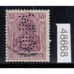 DR 1920, Mich.-Nr.: 146 I gestempelt geprüft Perfin  Firmenlochung  Michel 40,00