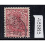 DR 1920, Mich.-Nr.: 145 I gestempelt geprüft Perfin  Firmenlochung  Michel 40,00