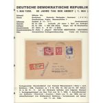 DDR 1950, Mich.-Nr.: 250  Mif  gelaufen  auf Brief - Baltimore USA  Portorichtig