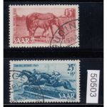 Saarland 1949 Mi. Nr. 265+66 Gestempel