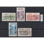 Saarland 1948 Mi. Nr. 255-59 gestempelt geprüft