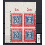 Bund 1949, Mich.-Nr.: 114 II ** Eckrand 4er.-Block + Plattenfehler