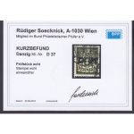 Danzig Dienst 1923 Mi.Nr. D 37  gestempelt geprüft  Befund