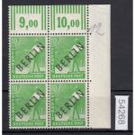 Berlin 1948, Mich.-Nr.:  4 ** Eckrand  4er.-Block