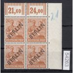 Berlin 1948, Mich.-Nr.:  9 ** Eckrand  4er.-Block