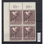 Berlin 1948, Mich.-Nr.: 18 ** Eckrand  4er.-Block  geprüft  (Plattennr.)  lesen