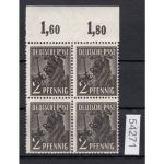 Berlin 1948, Mich.-Nr.:  1 ** Oberrand  4er.-Block