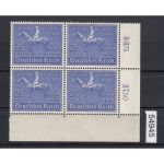 DR 1939, Mich.-Nr.: 698 ** Eckrand  4er.-Block lesen