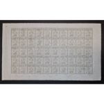 DR Dienst 1920, Mich.-Nr.:D 52-56 gestempelt im Kpl. Bogen   Mi. 3000,00