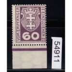 Danzig Porto 1921 Mi.Nr.  P 4 b **  geprüft