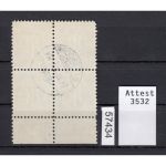 Bizone 1945  Mi. Nr. 27 C LUXUS gestempelt 4er.-Block geprüft  Attest