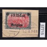 Belgien 1916, Mi.-Nr.25 I  gestempelt geprüft