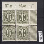 Bizone 1945  Mi. Nr. 29 a C oN **  Eckrand ohne Bogennummer   geprüft  Befund