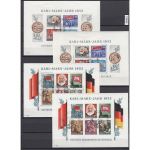 DDR 1953, Mich.-Nr.: 386-91 Block 8+9 A+B Y I gestempelt+gummi  geprüft  Attest