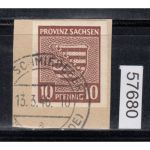 SBZ  1945 Mi.-Nr.:  72 gestempelt  geprüft Befund