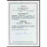 DDR 1953, Mich.-Nr.: 386-91 Block 8+9 A+B Y II gestempelt+gummi  geprüft  Attest