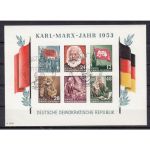 DDR 1953, Mich.-Nr.: 386-91 Block 8+9 A+B gestempelt  gummi