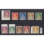 Schweiz 1908 : Mi.-Nr.:101-110 **