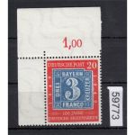 Bund 1949, Mich.-Nr.: 114 II ** Eckrand + Plattenfehler