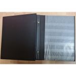 Lageralbum Einsteckalbum  mit  30 Einlegeblättern  Schraubbinder   schwarz  gebraucht