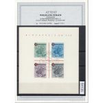 Alliierte Franz. Zone Rheinland Pfalz Mi. Nr. 42-45 Block 1 gestempelt geprüft Attest (Type I/V)  LUXUS
