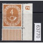 Bund 1951, Mich.-Nr.: 124 ** DZ 2 Eckrand