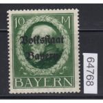 AD Bayern 1919, Mich.-Nr.: 132 I A  ** Type I   geprüft