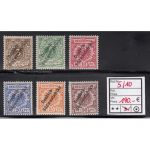 Kolonien Dt. Südwestafrika 1898, Mich.-Nr.: 5-10 *