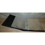 Post 1 Album (4 Ringe) mit Schuber Leer für Briefe, Postkarten, ETB, FDC