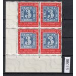 Bund 1949, Mich.-Nr.: 114 ** Eckrand 4er.-Block